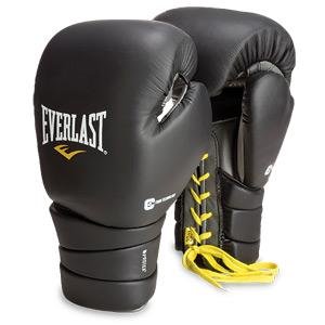 Everlast ProTex3 Compete Professionelle Trainingshandschuhe, geschnürt, Größe L/XL, 590 g, Rot