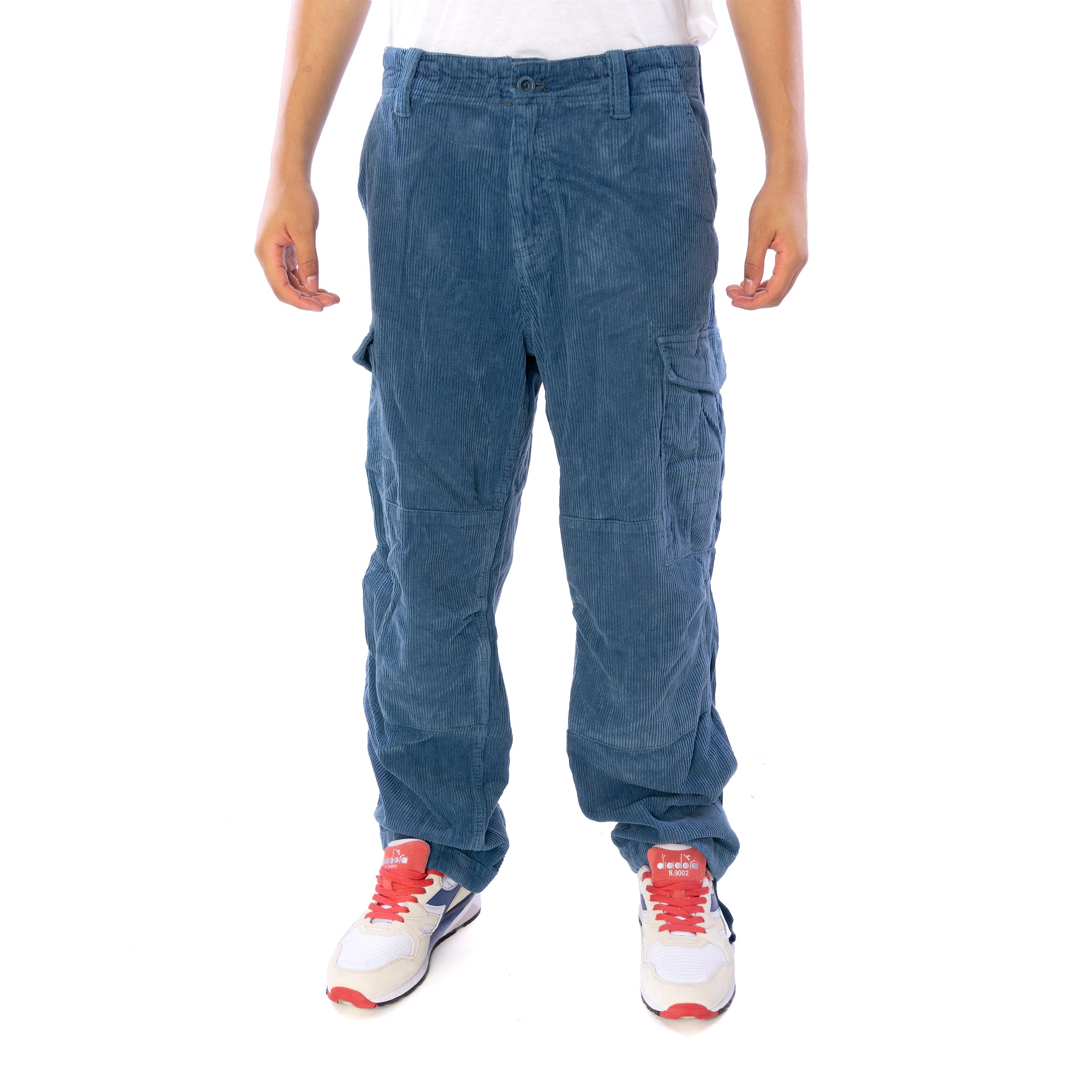 Jet Lag 22-944 Cord Hose Herren Cargohose (DE/NL/SE/PL, Bundweite & Schrittlänge, 28, 32, blue)