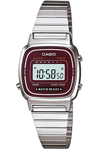 Casio Damen Digital mit MetallArmbanduhr LA 670WA 4