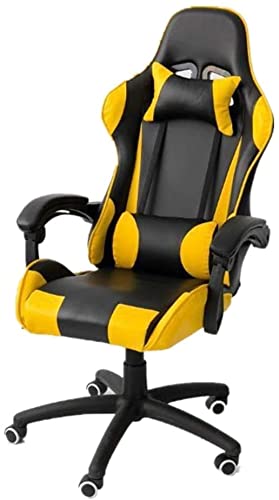 QYZUJIKL Bürostuhl Gaming-Stuhl Bürostuhl mit hoher Rückenlehne Bürostuhl aus PU-Leder Computerspielstuhl Ergonomischer drehbarer Arbeitsstuhl Stuhl erforderlich