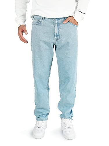 WOTEGA Thor - Herren Jeans Hose - Denim Jeanshose Männer - Loose Fit Herrenhose, Blau (Faded Denim 174021), W31/L34