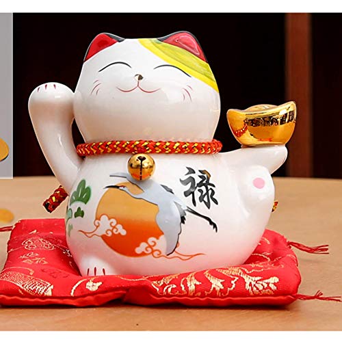 Maneki Neko Feng Shui-F Glückskatze aus Porzellan, 10,2 cm