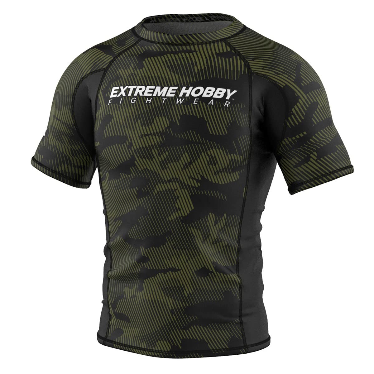 EXTREME HOBBY Kurzarm Rashguard, Herren-Sport-T-Shirt, Fitness-T-Shirt, Kompressionsshirt, Shortsleeve, Funktionsshirt Bodybuilding MMA Boxing