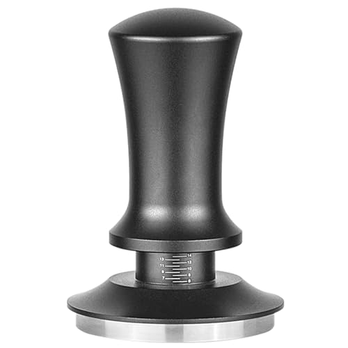 Espressos Tamper 51 mm 58 mm Kaffee kalibrierter federbelasteter Tamper mit Edelstahlsockel, Griff aus Legierung, Baristas-Werkzeuge