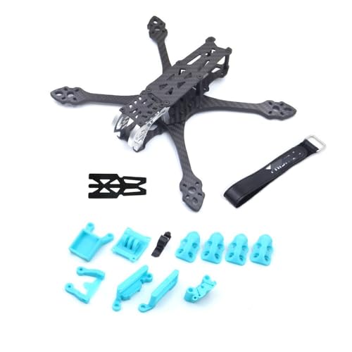 LSFWJP for Mark5 HD 225mm Carbon Fiber FPV Rahmen Kit 5 Zoll for Analog Digital RC Quadcopter FPV Racing Drone BN220 GPS DIY Teile (Color : D digital Blue)