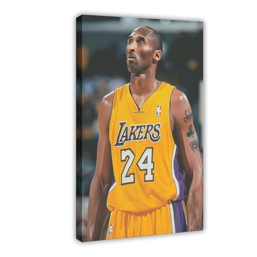 HACERR Kobe Bryant Poster, Leinwand, Poster, Schlafzimmer, Dekoration, Landschaft, Büro, Raumdekoration, Geschenk, 60 x 90 cm