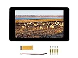 7 Zoll DSI LCD Display 800x480 Bildschirm TFT Touchscreen Monitor für Raspberry Pi 4B/3B+/3A+/3B/2B/B+/A+, Kapazitives Touch-Panel aus Gehärtetem Glas, bis zu 5 Berührungspunkte