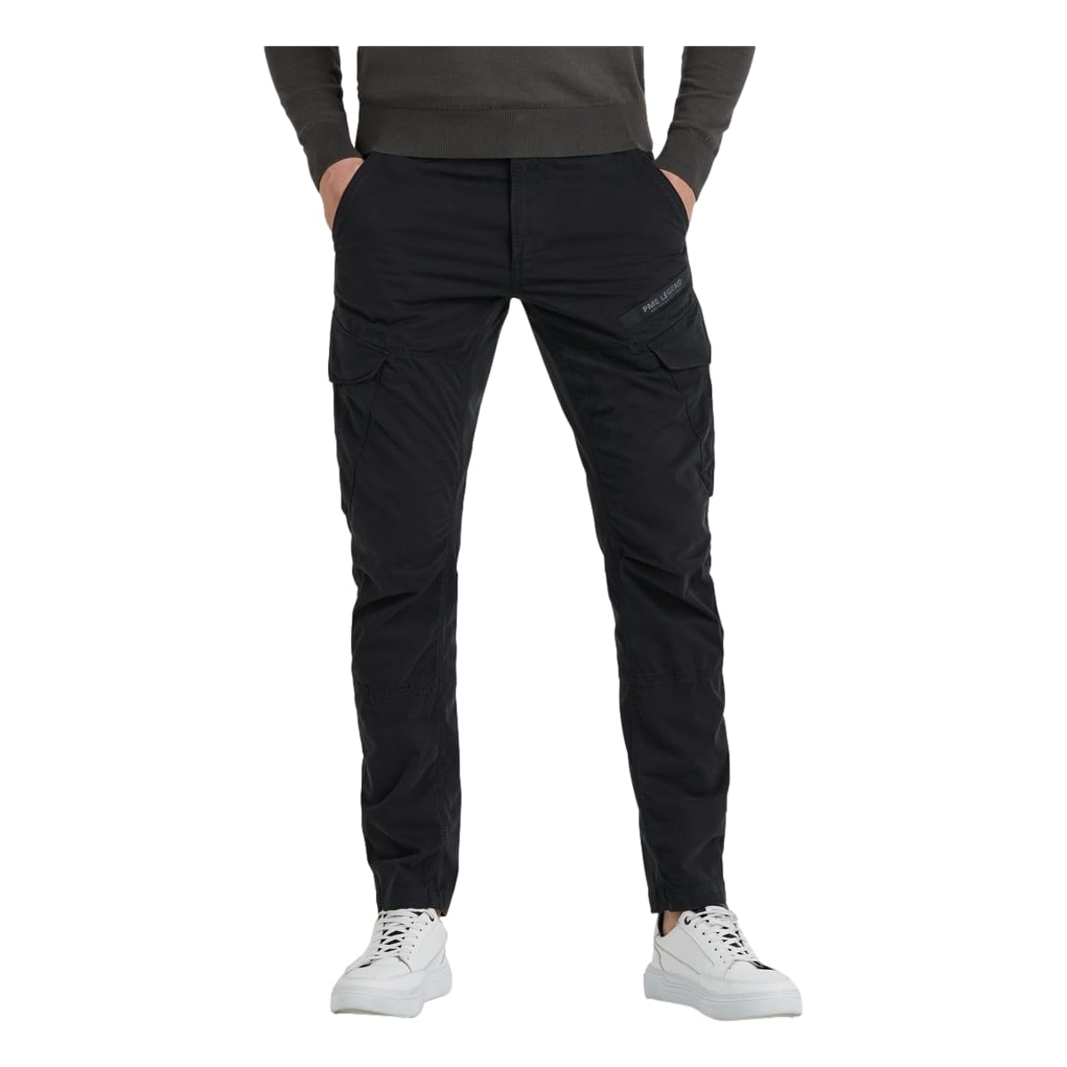 PME Legend Herren Cargohose NORDROP Cargo Stretch Twill Black schwarz - 30/32