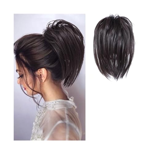 Haarteil Messy Bun Haarteil, Krallenclip, Messy Hair Buns Extensions, Tousled Updo, gewellte, lockige Haarteile for Frauen, Krallenclip, Pferdeschwanz-Dutt Haarverlängerung(AS01-4)