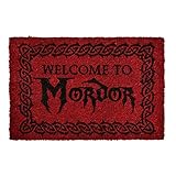 Herr der Ringe Elbenwald Fußmatte Welcome to Mordor Motiv 60 x 40 x 1,5 cm Kokos rutschfes rot