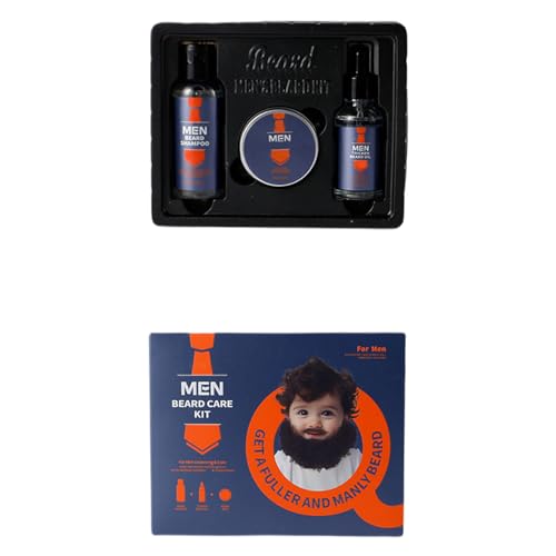 Komplettes Bartpflegeset Bartwäsche/Shampoo Bartbalsam Bartöl Bartpflegeset Für Männer Bartpflegeset Geschenke Bartpflegeset