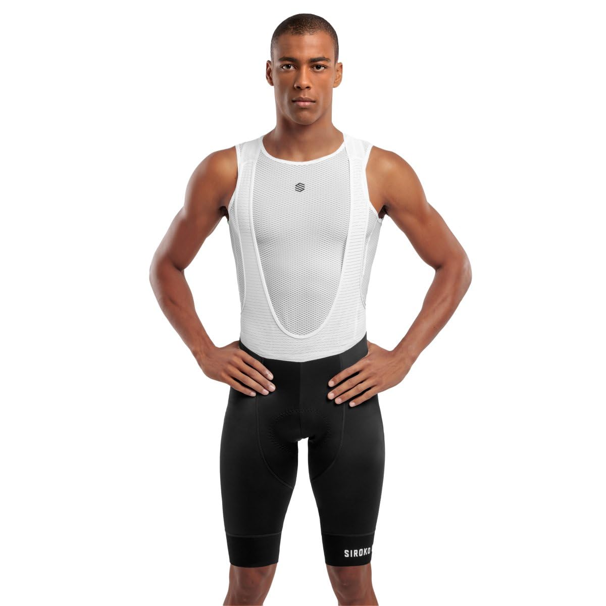 SIROKO - Radsport Trägerhose Mortirolo - XXL - Schwarz/Weiß