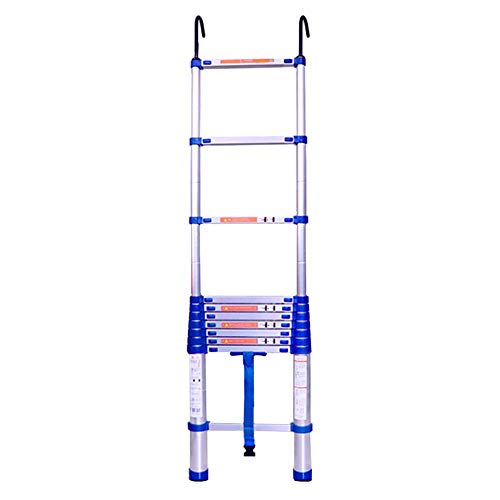 Teleskopleitern, Mehrzweck-Ausziehleiter, Teleskopleiter, Teleskop-Ausziehleiter, Teleskop-Ausziehleiter aus Aluminium mit Haken, zusammenklappbar, Mehrzweck-Ausziehleiter, DIY, tragbar Ambitious