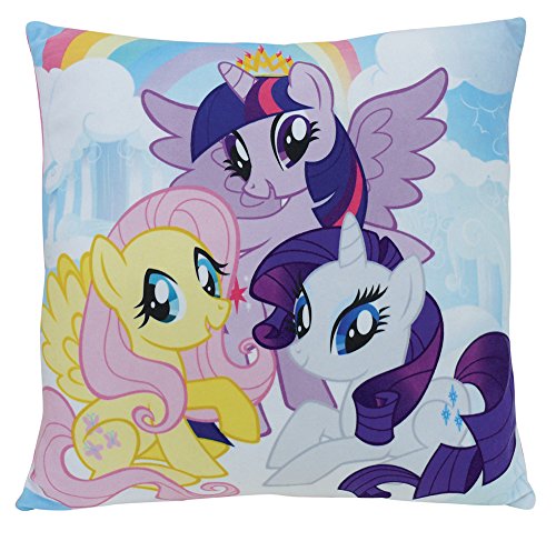 Unbekannt Fun House 712530 My Little Pony Kissen quadratisch für Kinder Polyester 35 x 15 cm