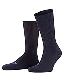 FALKE Unisex Socken Walkie Ergo U SO Wolle Funktionsmaterial einfarbig 1 Paar, Blau (Marine 6120), 46-48