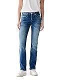 LTB Jeans Damen Jeans Vilma - Jeans Damen Straight aus Baumwollmischung Straight Denim Mittel mit Reißverschluss Mittlere Taille - Blau