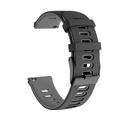 BANDKIT Armband für Garmin Vivoactive 3/Forerunner 245 645/Venu Sq/Vivomove HR, 20 mm Schnellverschluss, weiches Silikon-Ersatzband, Venu, Achat