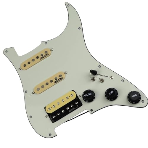 Schlagbrett-Tonabnehmer 7-Wege-Typ Voll Beladenes SSH-Schlagbrett-Tonabnehmer-Set, Multifunktions-Humbucker-Tonabnehmer, Verkabelung, Geeignet Für Gitarre (Color : 5)