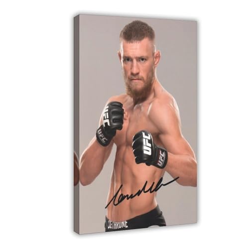 biegzc Photographie Signée Conor McGregor Ufc En Édition Limitée + Autogramm Imprimé CERT Leinwandposter, Wandkunst, Dekordruck, Gemälde für Wohnzimmer, Schlafzimmer, Dekoration, 40 x 60 cm