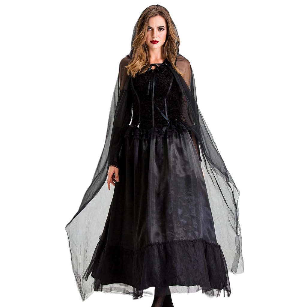 HDKEAN Stanzformen für Damen, Halloween, Braut, schwarzes Hexenkleid, Cosplay, für Vampir-Kostüm, Outfit, zum Basteln von Karten unter 6 Jahren