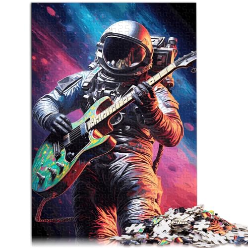 Puzzle für Himmlische Astronautengitarre, Puzzle 1000 Teile für Erwachsene, Holzpuzzle ganze Familie und dieses 1000-teilige (50 x 75 cm)