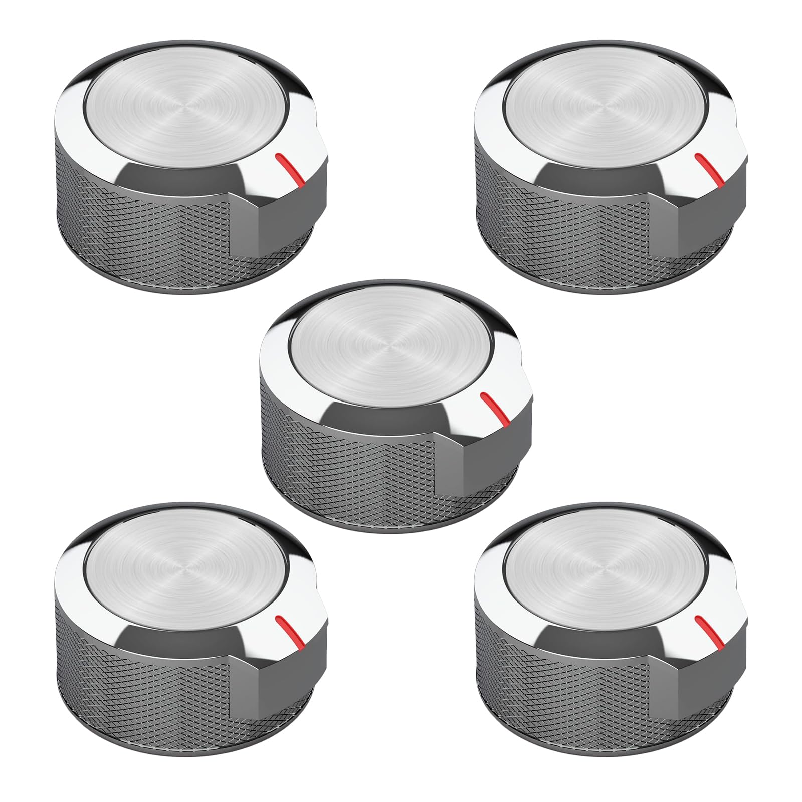 Herdknauf, kompatibel mit W10823529, YKFED500EBS0, KFED500EWH05, KFED500EBS05, YKFED500EBS5, Kontrollknöpfe, Brenner, Ofen