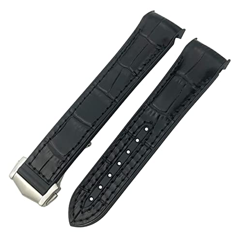 NEYENS Uhrenarmband für Omega Planet Ocean Seamaster Diver 300, spitzer Verschluss, Silikon, Gummi-Nylon-Lederarmband, 19, 20 mm, 22, 21 mm, 20 mm, Achat