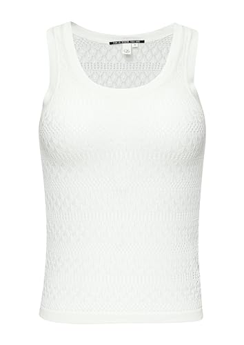 QS Damen 2147343 Feinstrick Top, WHITE 0200, XS