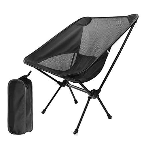 LIbgiubhy Moon Saucer Campingstuhl Zusammenklappbar Tragbar Getränkehalter Tragetasche Outdoor Wandern Angeln