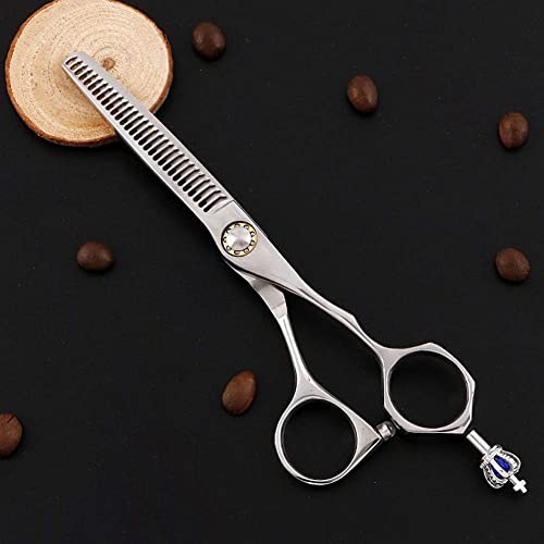 6" Professionelles Friseurscheren-Set zum Ausdünnen und Schneiden von Haaren, Rasierklinge und Zahnklinge, Ausdünnungsschere, Friseurscheren-Set, ToothCut6Inch