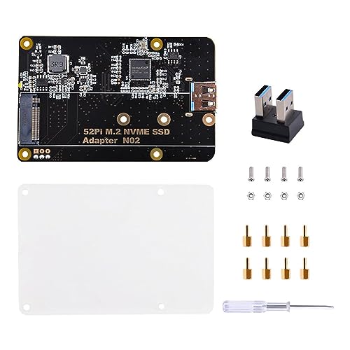 M2 NVMe SSD Adapterplatine Für RaspberryPi4-Speichererweiterung (Pi4-Platine M2 NVME SSD NICHT Lieferumfang Enthalten). M2 NVME SSD Speichererweiterungsplatine Für RaspberryPi4 Unterstützt Nur M2