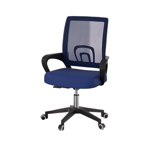 Bürostuhl Ergonomischer Bürostuhl Gaming - Ergonomischer Schreibtischstuhl mit mittlerer Rückenlehne, bequemer Polsterung, Lordosenstütze, Netzgewebe, verstellbar, drehbar, rollbar, for Zuhause, Chefs