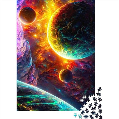 Boundless Universe Holzpuzzle für Erwachsene, Puzzles, schwierige und anspruchsvolle Puzzles mit 1000 Teilen, schwierige und anspruchsvolle Puzzles mit 1000 Teilen 29,53x19,69 Zoll