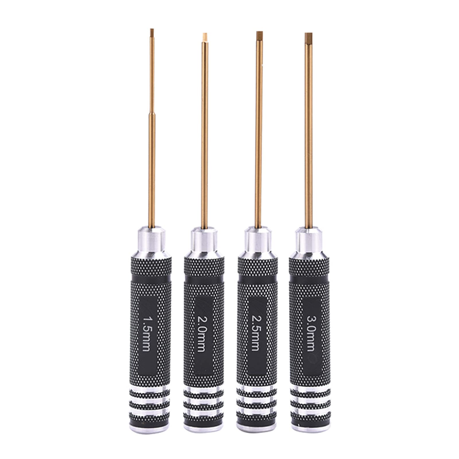 Schraubendreher-Set, 4-teilig, Inbus-Schraubendreher, 1,5 mm, 2,0 mm, 2,5 mm, 3,0 mm, für Schlüssel, Reparaturwerkzeuge für Auto, Lightwei