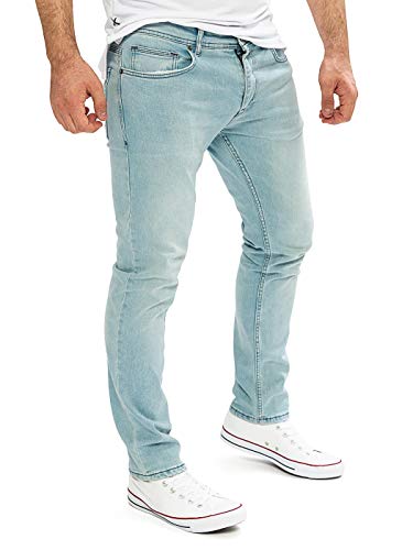 WOTEGA Jeans Herren Alistar Slim fit - hellblaue Stretch Jeanshose - Blaue Hose hell für Männer, Blau (Cloud Blue 144306), W36/L32