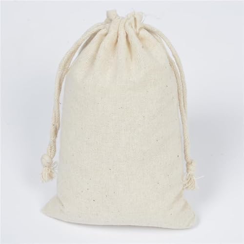 Stoffbeutel mit Kordelzug 50 stücke wiederverwendbare baumwolle muslin geschenk taschen natur leinen süßigkeiten packung tasche hochzeit party schmuck dekoration leinen kordelzug beutel Jutebeutel Ges