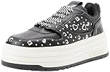 Love Moschino Damen Sneaker, Nero, 37 EU