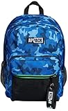 Appack Runder Rucksack mit Doppelfach, Yuzer, Blau, Schule und Freizeit