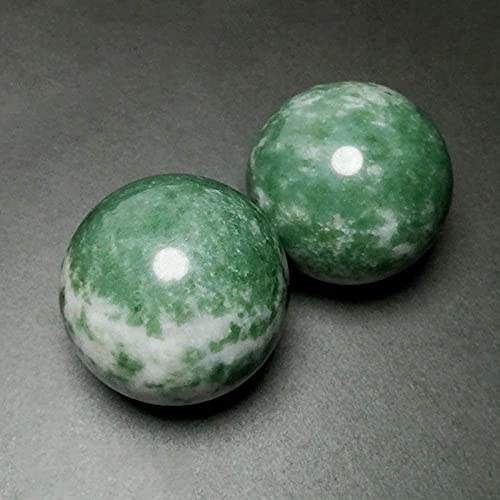 Handtherapiebälle, Massageball, Baoding-Bälle Handkrafttrainingsbälle, chinesische Gesundheitsübungs-Stressbälle, natürliche Jade Baoding-Stressübungsbälle Balltherapie-Massage (Farbe: C) (Color : C