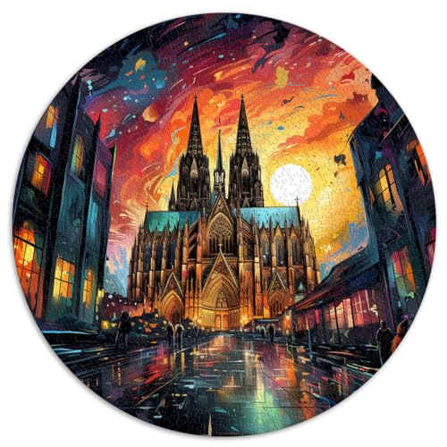 Puzzle Kölner Dom Puzzle für Erwachsene 1000 Teile 26,5x26,5 Zoll Spiele Spielzeug Geschenk Geburtstagsgeschenk, Geschenke für oder, Wandkunst