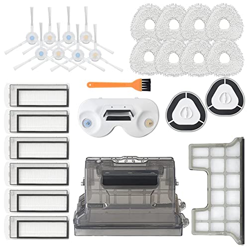 Ghulumn 28-teiliges Ersatz-Set für Staubsaugerroboter T10 J1 J2, Ersatzteile, Filter, Mopp, Kehrmodul, Box