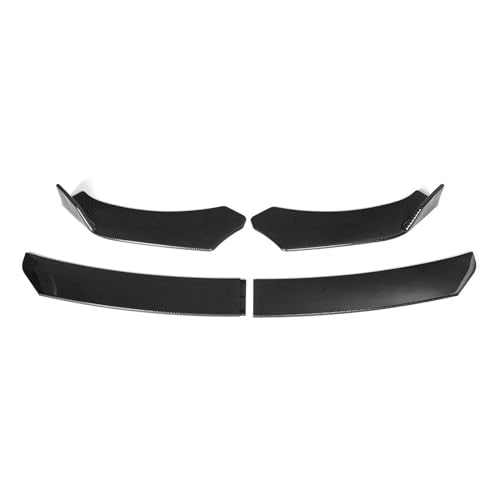 Splitter 4X Universal Auto Front Stoßstange Splitter Lip Spoiler Diffusor Frontlippe(Kohlefaser-Optik)