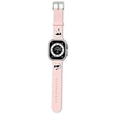 CG MOBILE Karl Lagerfeld KLAWMSLKCNP Uhrarmband für Apple Watch 38/40/41mm Rosa strap 3D Rubber Karl&Choupette Heads