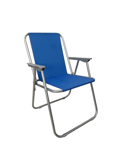 Pratesi Relax Stuhl BLAU 52X46X74CM, Stahl/Polyester