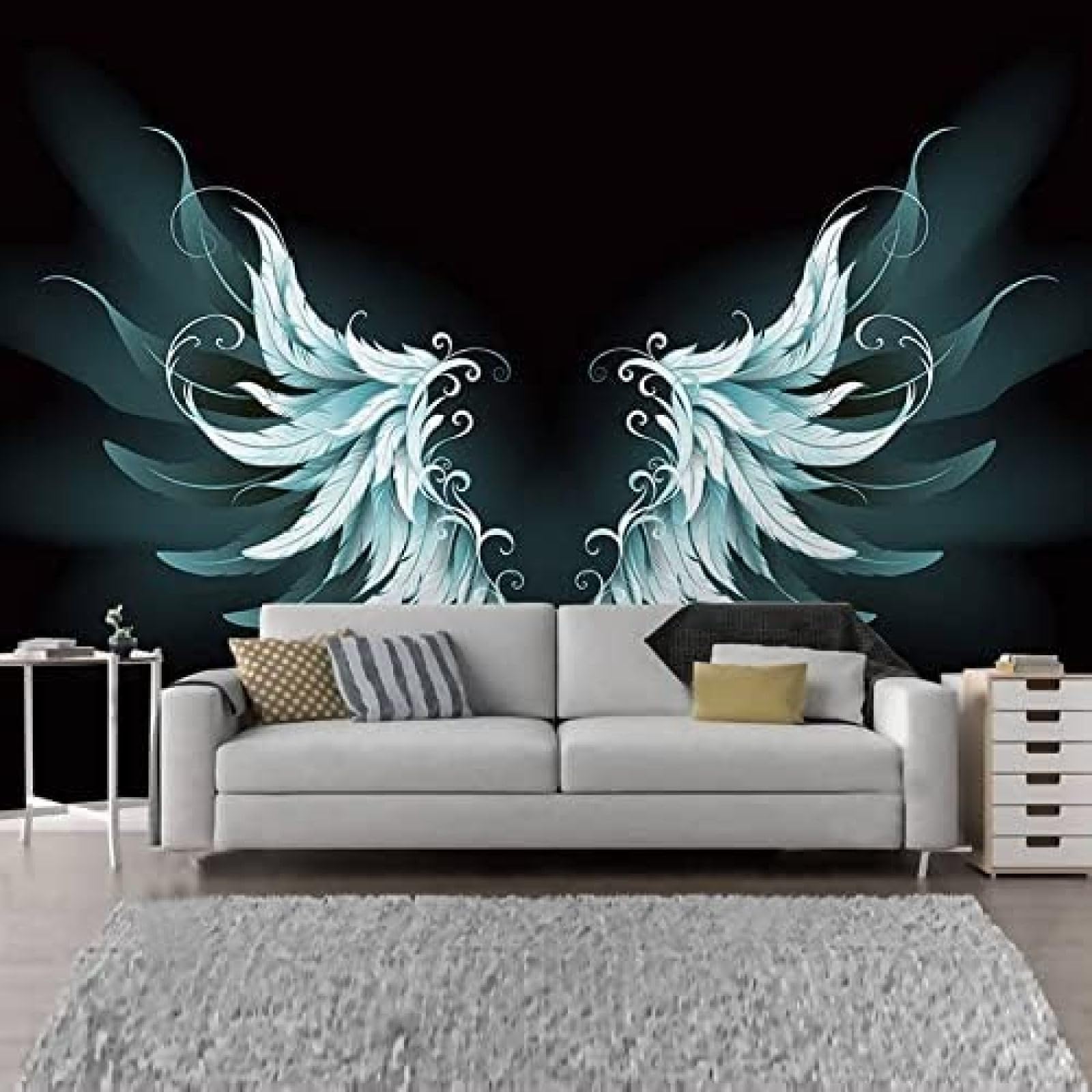 XLMING Handgemalte Cartoon-Auto-Wanddekoration 3D Tapete Wohnzimmer Sofa Schlafzimmer Esszimmer Home Dekoration Wand-150cm×105cm