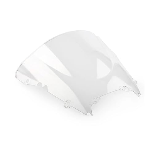 HSAJFEB Motorrad Motorrad-Windschutzscheibe Mit Doppelter Blase Winddicht Für Y&amaha YZF-R6 YZF R6 600 1998 1999 2000 2001 2002 Windschild(Clear)