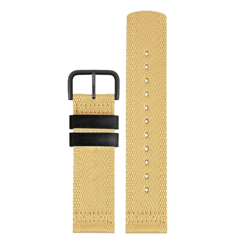 SpaRcz Armband 24mm Nylon-Canvas-Schnellverschluss mit Nadelschnalle für Herren, Farbe 2, 24mm