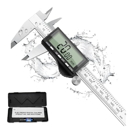 Mikrometer, Digitaler Messschieber aus Edelstahl, 0–150 mm mm/Zoll, 0,01 mm, hochpräziser Messschieber,Digitaler Mikrometer