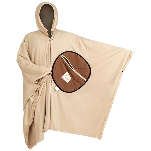 Survival-Poncho, tragbarer Schlafsack | Fleecedecken Schlafsack Poncho | Winddichte Camping-Stadiondecke im Freien, Mehrzweckdecken, Schlafsack-Poncho für Outdoor-Camping