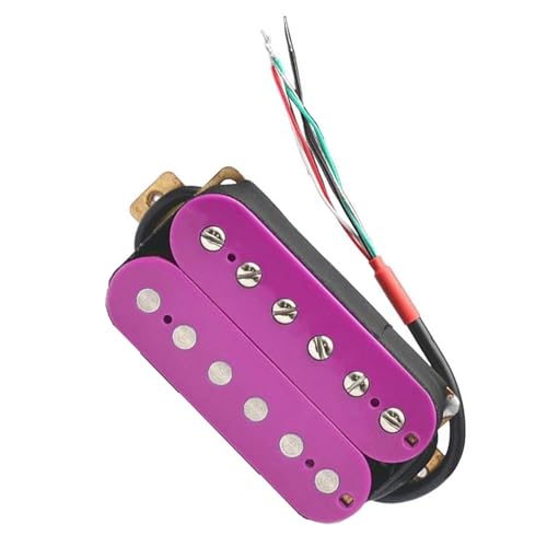 Lila E-Gitarre Humbucker Pickup Coil Spliting Pickup 4 Leiterkabel Kunststoffspule Single-Coil-Tonabnehmer (Color : Neck)